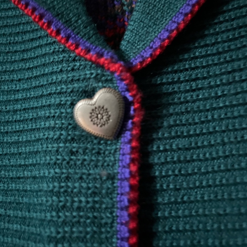 MEISTER Vintage Women's Colorful Nordic Sweater Wool Acrylic Sz L Like New - Picture 6 of 8